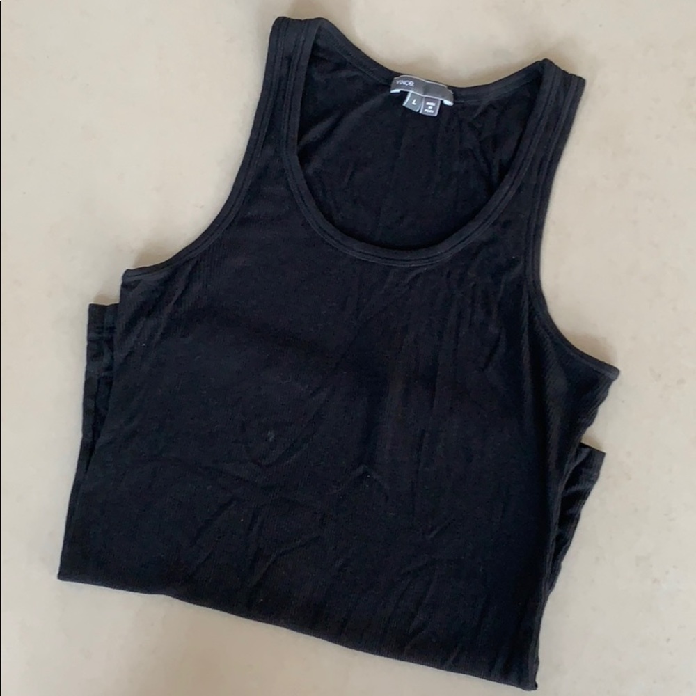 Black Vince ribbed tank!